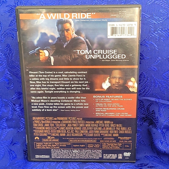 💿 Collateral 2-Disc DVD starring Tom Cruise & Jamie Foxx [Widescreen] - Picture 2 of 9